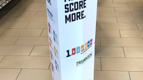 7-Eleven 'Scan More, Score More' Standee