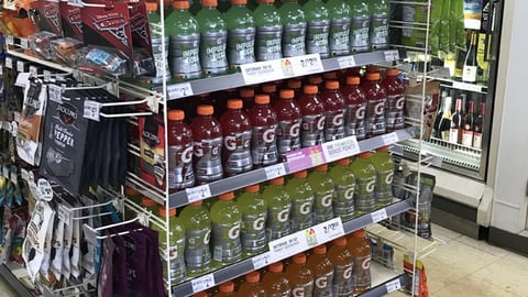 Gatorade Flow 'Watermelon Mist' 7-Eleven Endcap Header