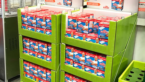 Mr. Clean Home Depot Quarter-Pallet Display