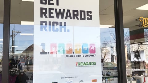 7-Eleven 'Get Rewards Rich' Window Poster