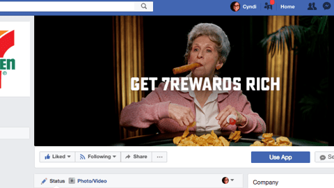 7-Eleven 'Get 7Rewards Rich' Facebook Cover
