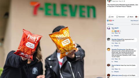 7-Eleven Taco Bell 'Find Them First' Facebook Update