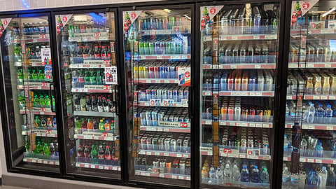 Monster Hydro Circle K Cooler Racks