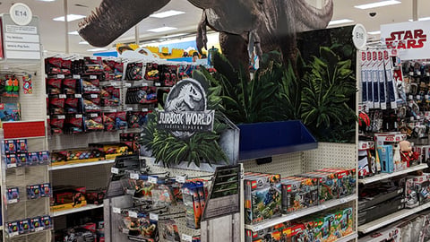 'Jurassic World: Fallen Kingdom' Target Endcap