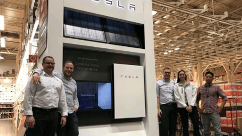 Scott Bustios Tesla Home Depot LinkedIn Post