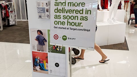 Target Shipt Stanchion Sign