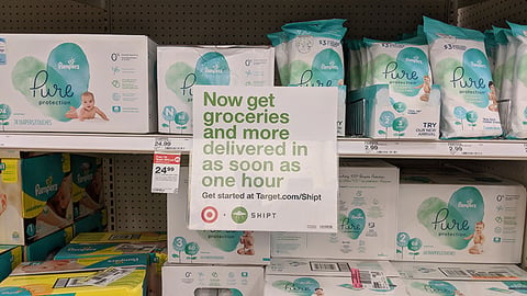 Target Shipt Shelf Sign