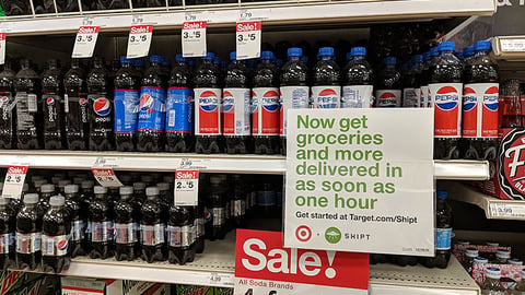 Target Shipt Shelf Sign