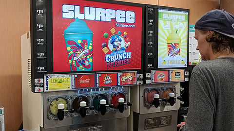 Cap'n Crunch Crunch Berries Slurpee Translite Sign