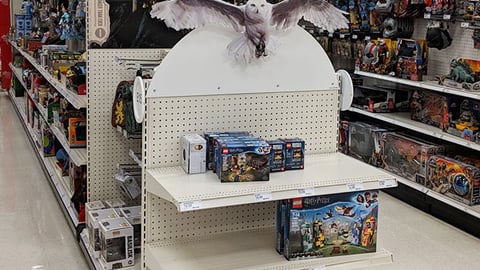 Target Harry Potter Endcap