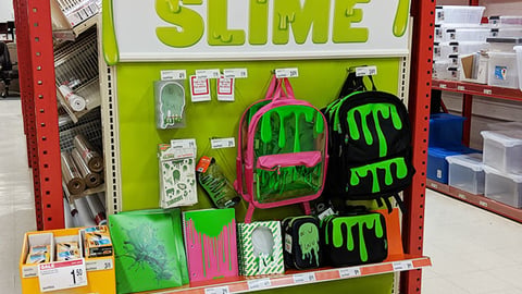 Nickelodeon Slime Elmer's Endcap