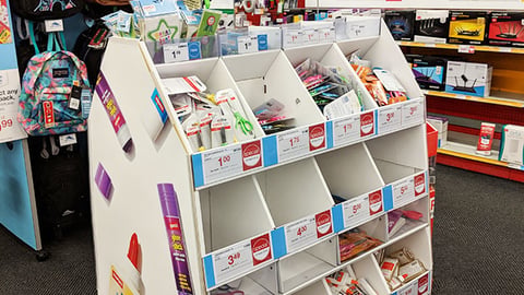 Staples 'Scissors & Glue' Floorstand