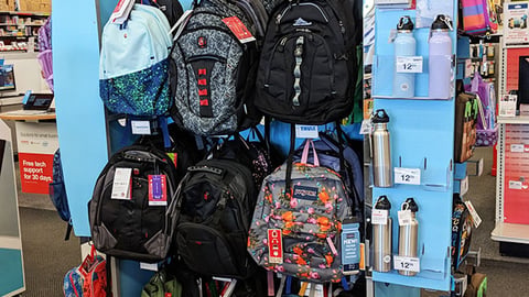 Staples Backpack Rack