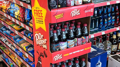Dr Pepper Circle K Floorstand