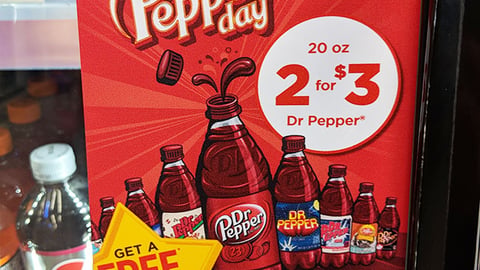 Dr Pepper Circle K Cooler Cling