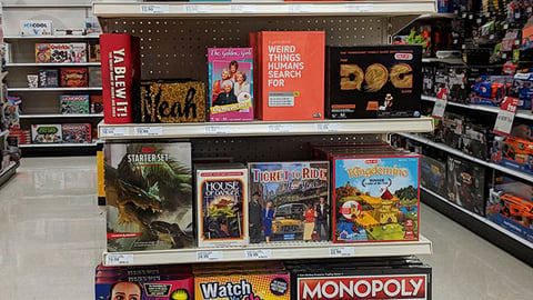 Target Board Games Endcap