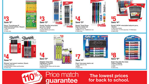 Staples '110% Price Match Guarantee' Feature