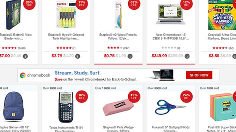 Staples Chromebook Display Ad