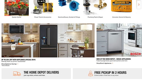 Home Depot Bosch Appliances Display Ad