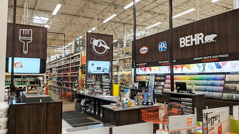 Home Depot Paint Department