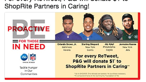 ShopRite P&G 'Be Proactive' Twitter Update
