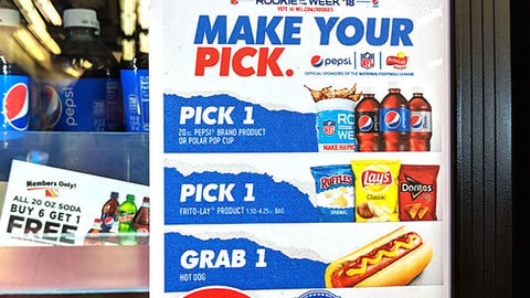 PepsiCo Circle K 'Make Your Pick' Cooler Cling