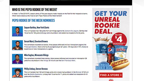 PepsiCo Circle K 'Unreal Rookie Deal' Display Ad