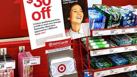 Target 'Fun Run' Checkout Sign