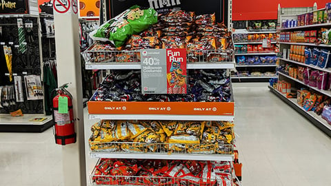 Target 'Fun Run' Shelf Sign