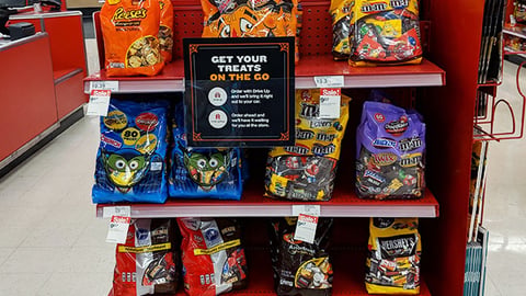 Target 'Treats on the Go' Shelf Sign