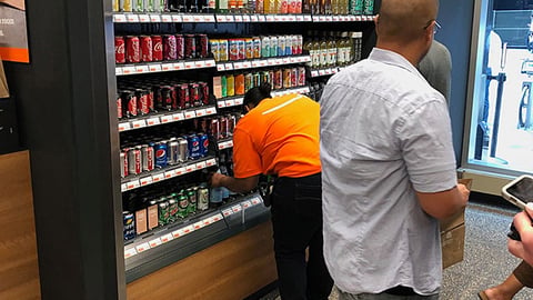 Amazon Go 'Cold Drinks' Cooler