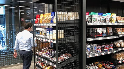 Amazon Go 'Good Food Fast' Endcap