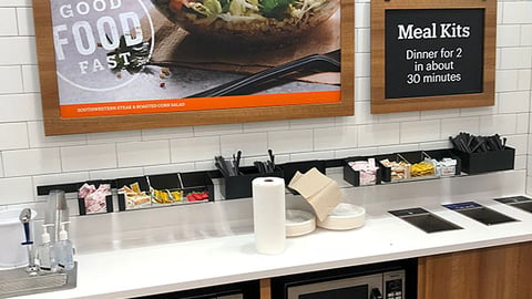 Amazon Go 'Good Foot Fast' Section
