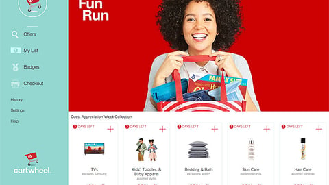 Target 'Fun Run' Leaderboard Ad