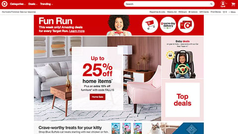 Target 'Fun Run' Banner Ad