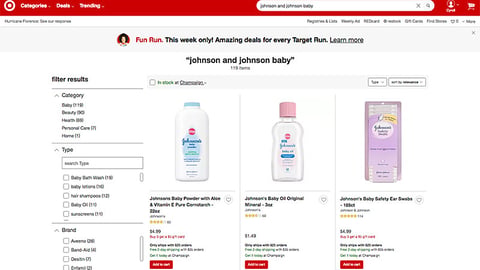 Target 'Fun Run' Banner Ad