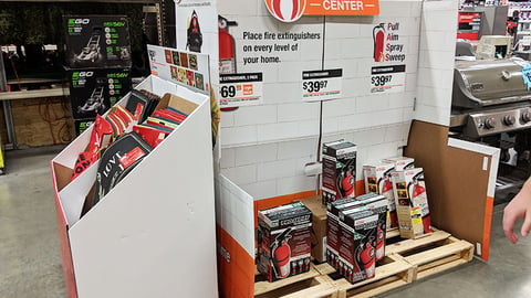 Kidde Home Depot 'Fire Safety Center' Pallet Train
