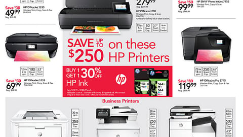 Office Depot HP 'Buy 1 Get 1' Feature