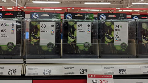 HP Office Depot 'Buy 1 Get 1' Shelf Tag