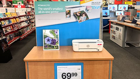 Staples 'Fall Printing Event' Sign