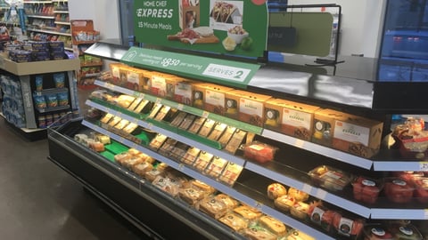 Home Chef Express Walgreens '15 Minutes' Refrigerated Display