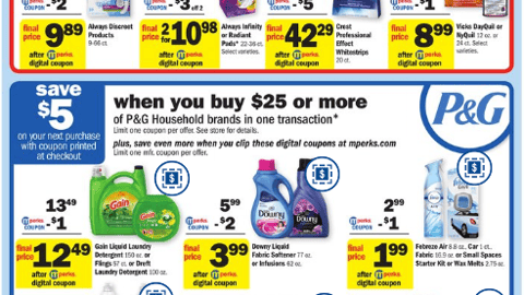 Meijer P&G 'Save $5' Features