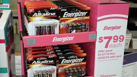 Energizer Walgreens Counter Display