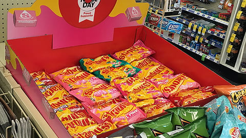 Starburst Walgreens 'Red Nose Day' Shelf Tray
