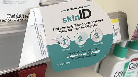 Walgreens SkinID Shelf Talker