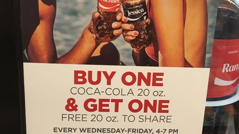 Walgreens Coca-Cola 'Happy Hour' Cling
