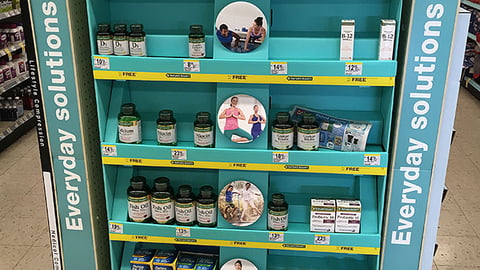 Nature's Bounty Walgreens Endcap