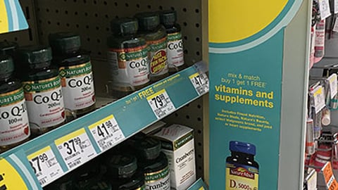 Walgreens 'Vitamins and Supplements' Violator