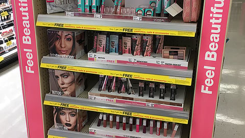 L'Oreal Walgreens 'Cosmetics' Endcap