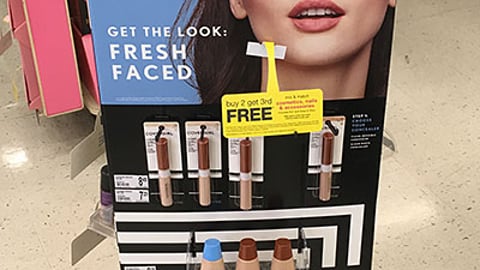CoverGirl Walgreens 'Cosmetics' Floorstand